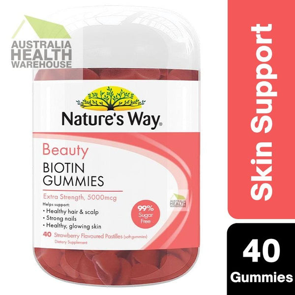 [Expiry: 05/2025] Nature's Way Beauty Biotin 40 Gummies