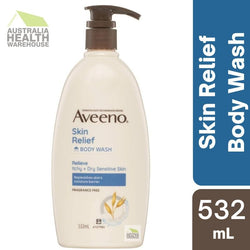 Aveeno Skin Relief Body Wash Fragrance Free 532mL February 2026