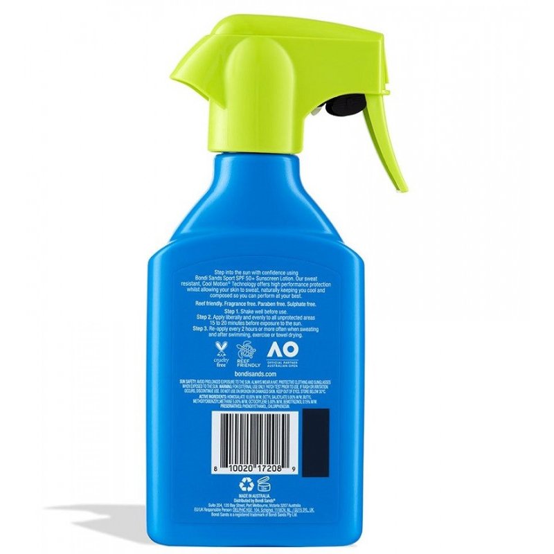 Bondi Sands Sport SPF 50+ Sunscreen Trigger Spray 300mL July 2024