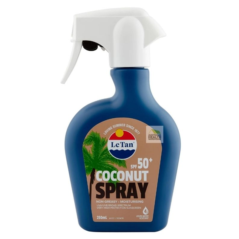 Le Tan  SPF 50+ Coconut Sunscreen Spray 250mL  January 2026