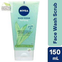Nivea Purifying Face Wash Scrub - Oily & Combination Skin 150mL