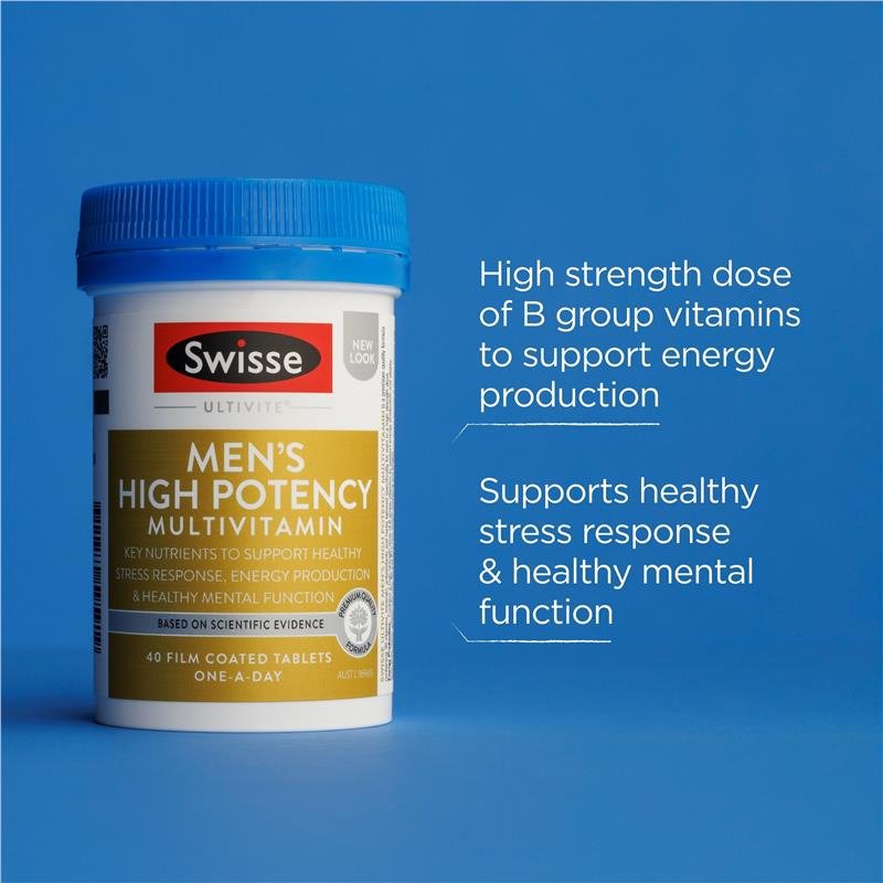 Swisse Ultivite Men's High Potency Multivitamin 40 Tablets May 2025