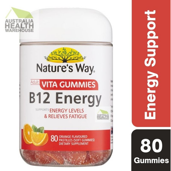 [CLEARANCE: 06/2024] Nature's Way Adult Vita Gummies B12 Energy 80 Gummies