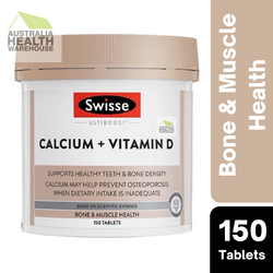 Swisse Ultiboost Calcium + Vitamin D 150 Tablets January 2026