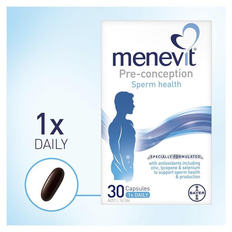 Menevit Pre-Conception Sperm Health 30 Capsules July 2025