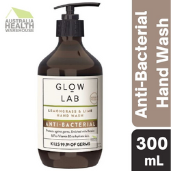 Glow Lab Lemongrass & Lime Hand Wash Anti-Bacterial 300mL May 2025
