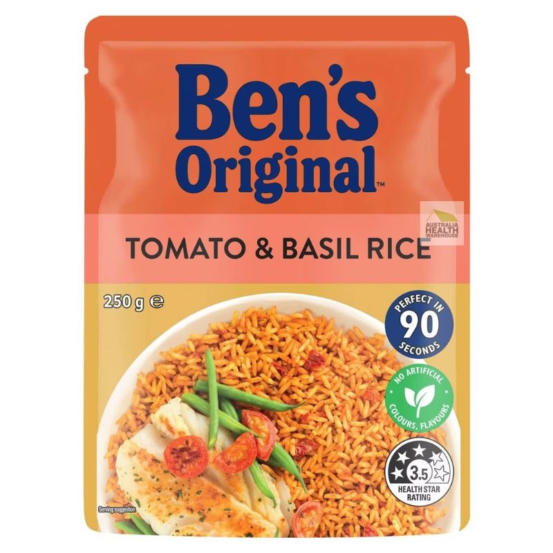 Ben's Original Tomato & Basil Rice Microwave Rice Pouch 250g