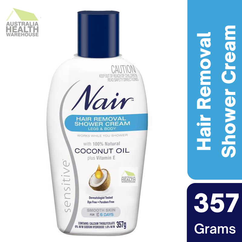 Nair Hair Removal Shower Sensitive Cream Legs & Body 357g