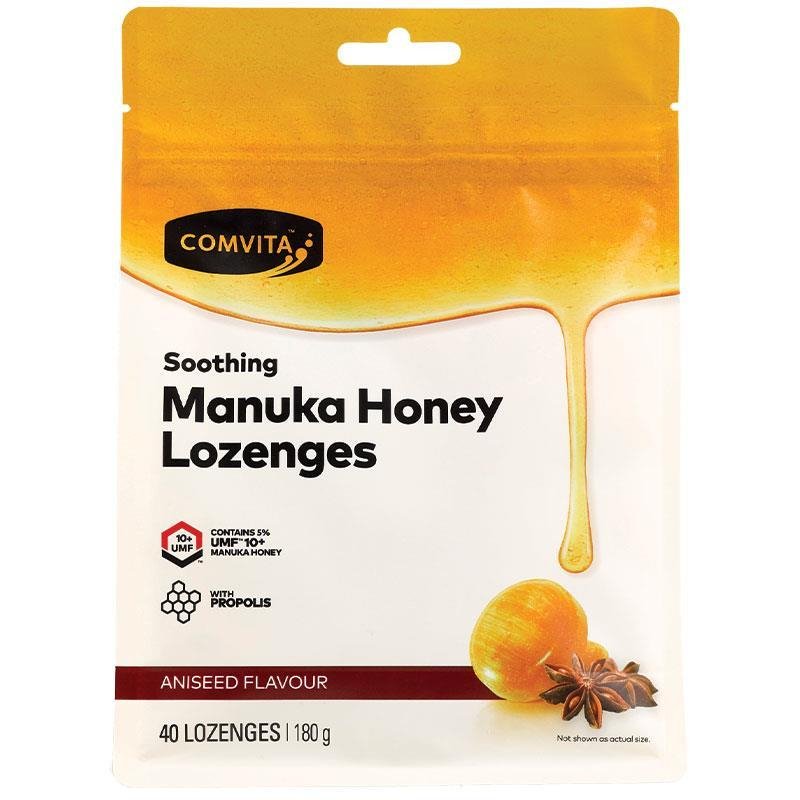 [Expiry: 03/2026] Comvita Manuka Honey Lozenges with Propolis & Aniseed Flavour 40 Lozenges