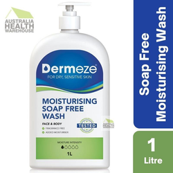 Dermeze Moisturising Soap Free Wash 1 Litre March 2026
