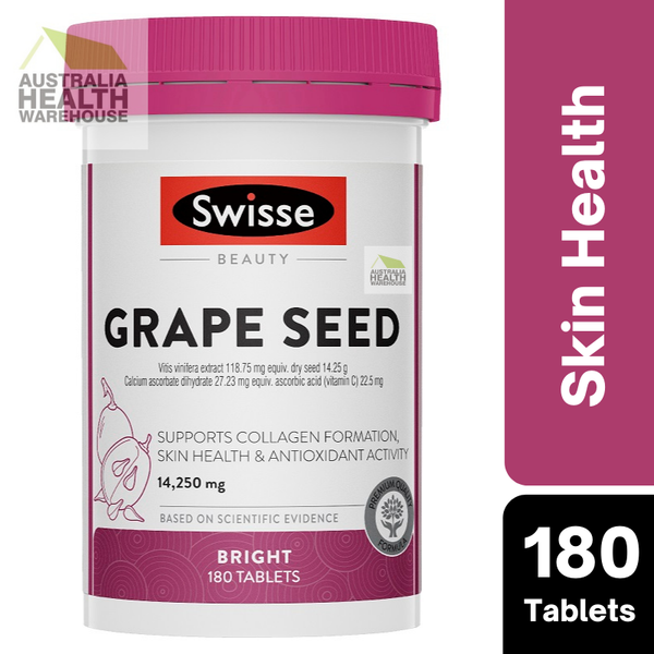 Swisse Ultiboost Grape Seed 14,250mg 180 Tablets November 2025