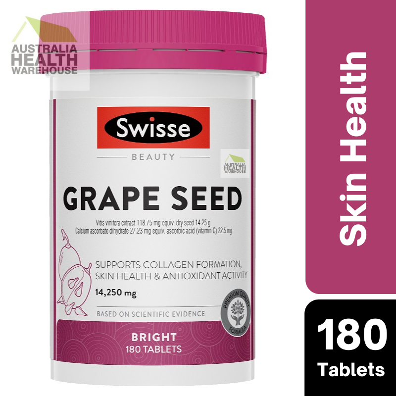 Swisse Ultiboost Grape Seed 14,250mg 180 Tablets May 2026