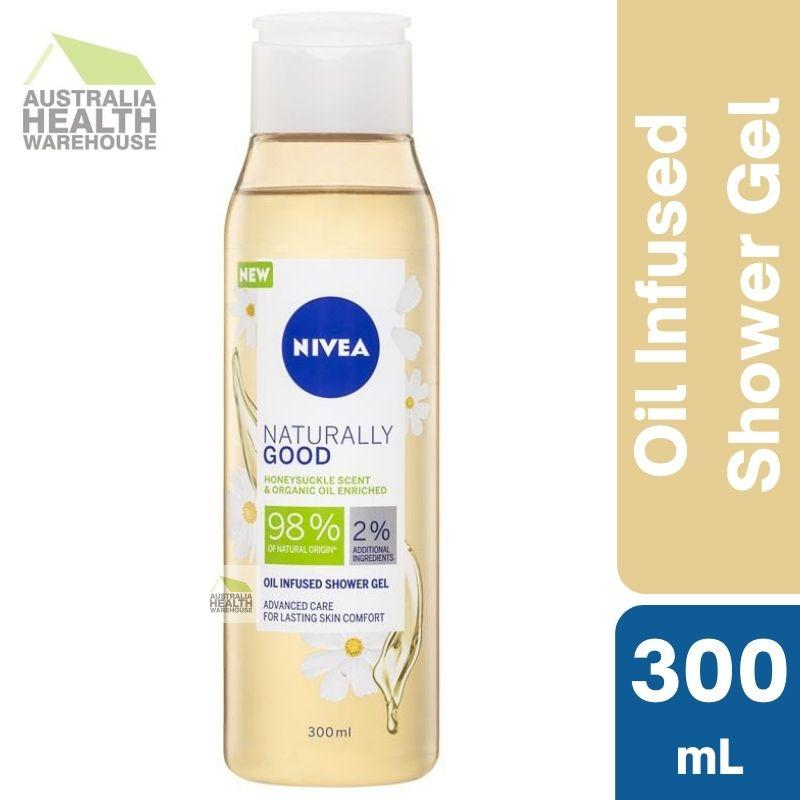 Nivea Naturally Good Honey Suckle & Organic Oil Enriched Shower Gel 300mL