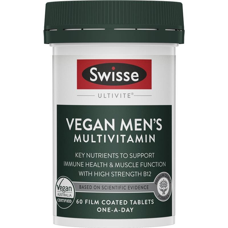 Swisse Ultivite Vegan Men's Multivitamin 60 Tablets  June 2024