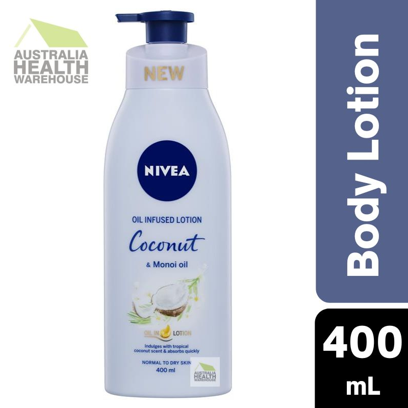 Nivea Oil Infused Lotion Coconut & Monoi Oil Body Lotion - Normal to Dry Skin 400mL