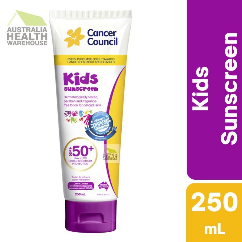[Expiry: 04/2026] Cancer Council Kids Sunscreen SPF 50+ Tube 250mL