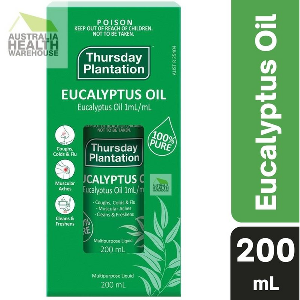 [Expiry: 06/2026] Thursday Plantation 100% Pure Eucalyptus Oil 200mL