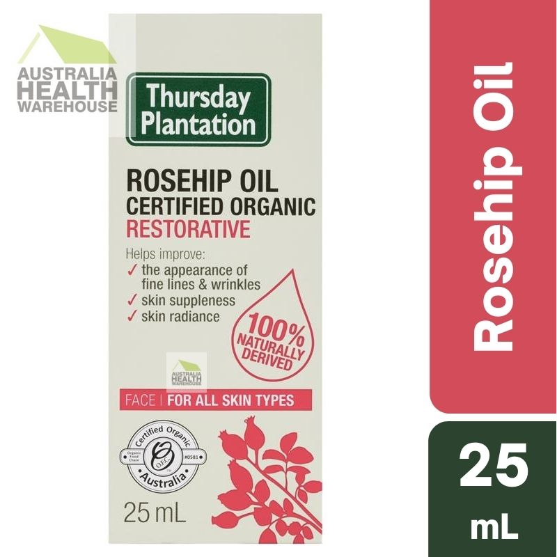 Thursday Plantation Certified Organic Rosehip Oil 25mL February 2023