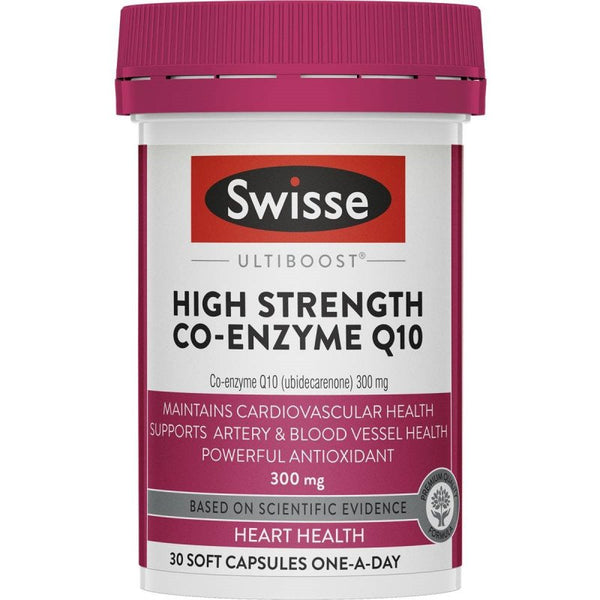 Swisse Ultiboost High Strength Co-Enzyme Q10 300mg 30 Capsules July 2025