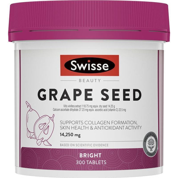 Swisse Ultiboost Grape Seed 14,250mg 300 Tablets July 2024
