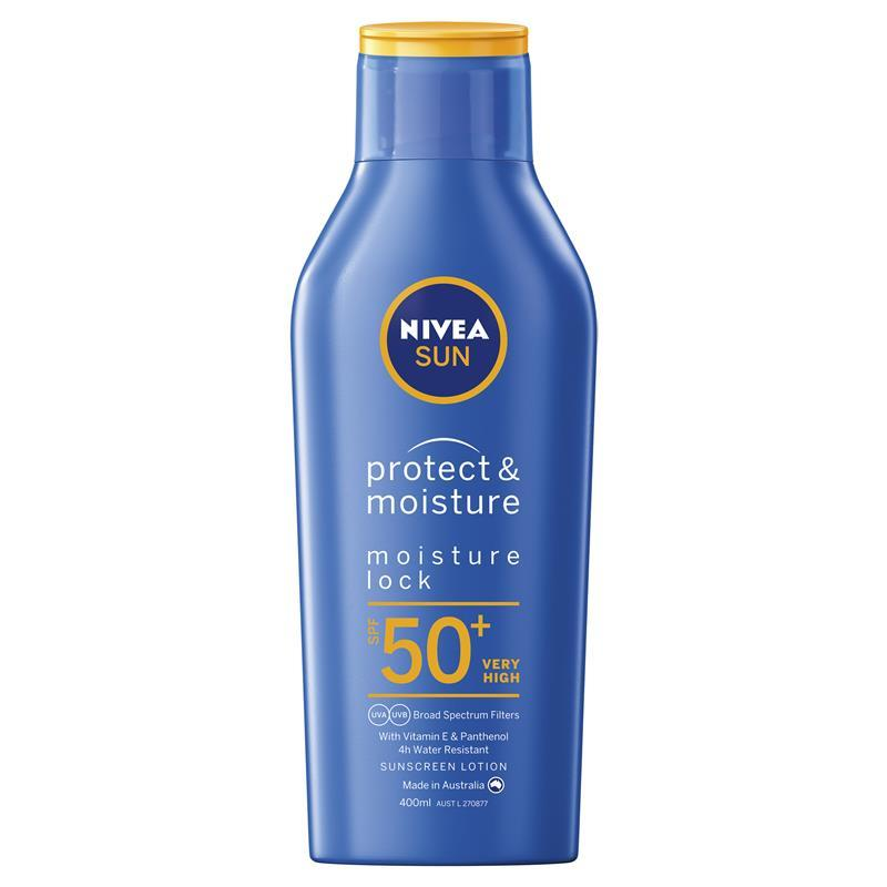 Nivea Sun Protect & Moisture Sunscreen SPF50+ Lotion 400mL March 2025