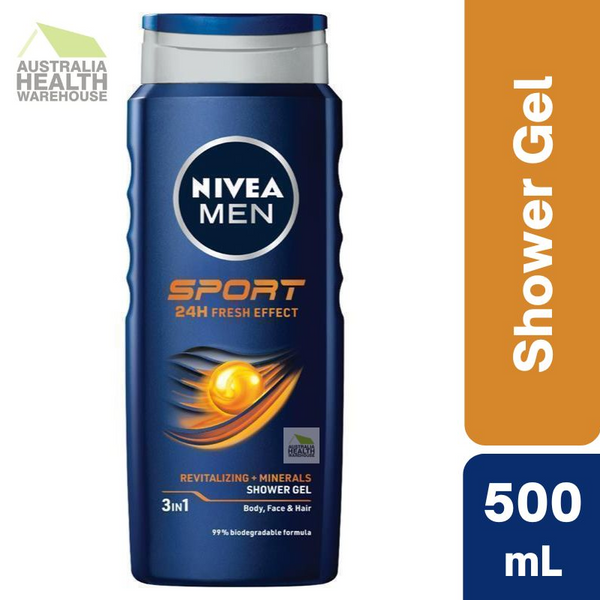 [Expiry: November 2024] Nivea Men Sport Shower Gel 500mL