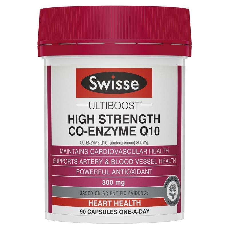 Swisse Ultiboost High Strength Co-Enzyme Q10 300mg 90 Capsules April 2026