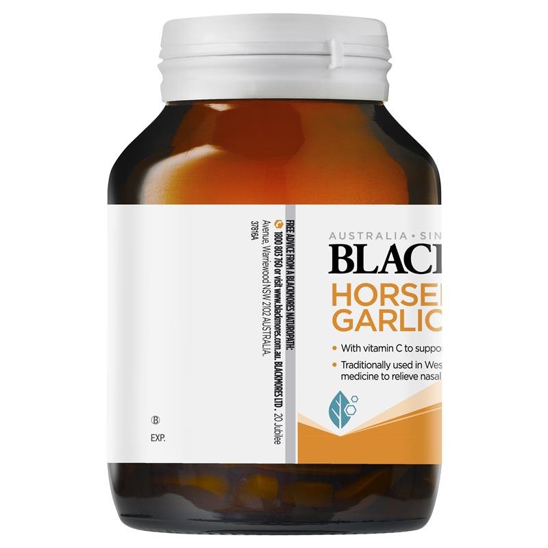 Blackmores Horseradish Garlic + C 90 Tablets March 2025