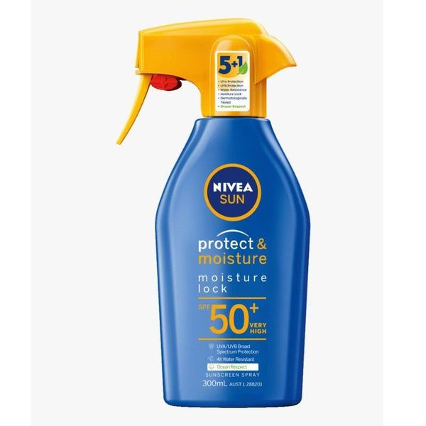 Nivea Sun SPF 50+ Protect & Moisture Sunscreen Trigger Spray 300mL December 2024