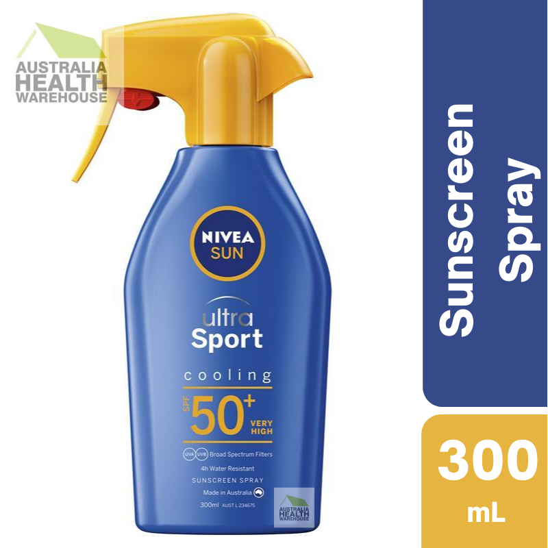Nivea Sun SPF 50+ Ultra Sport Protect Cooling Sunscreen Trigger Spray 300mL May 2025