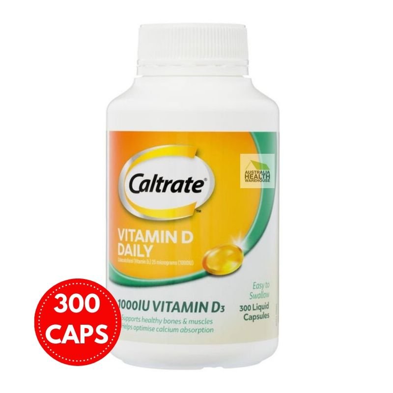 Caltrate Vitamin D 1000iu 300 Capsules September 2024