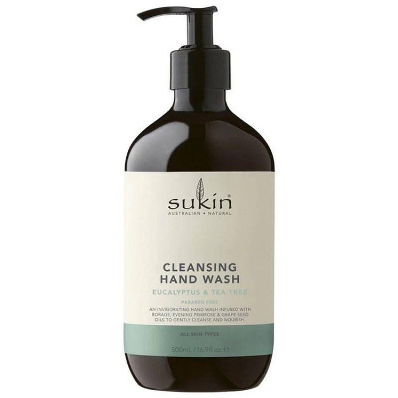 Sukin Cleansing Hand Wash Eucalyptus & Tea Tree 500mL
