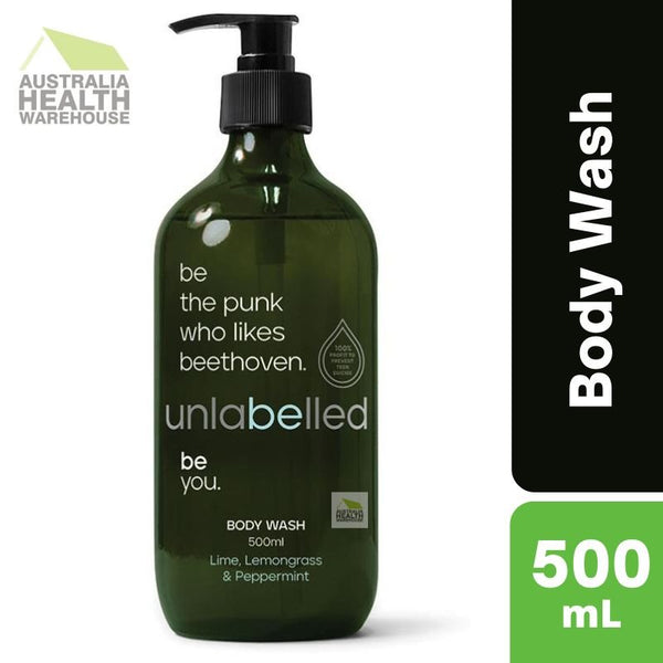 Unlabelled Lime, Lemongrass & Peppermint Body Wash 500mL