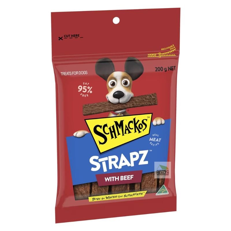 Schmackos Strapz With Beef Dog Treats 200g [18 September 2024]