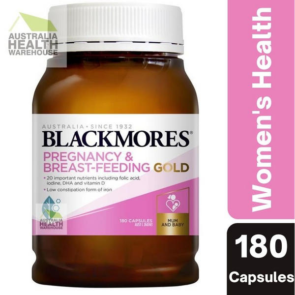 Blackmores Pregnancy and Breastfeeding Gold 180 Capsules March 2025