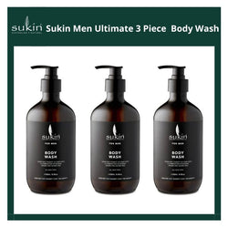 Sukin For Men Body Wash 500mL (3pcs)