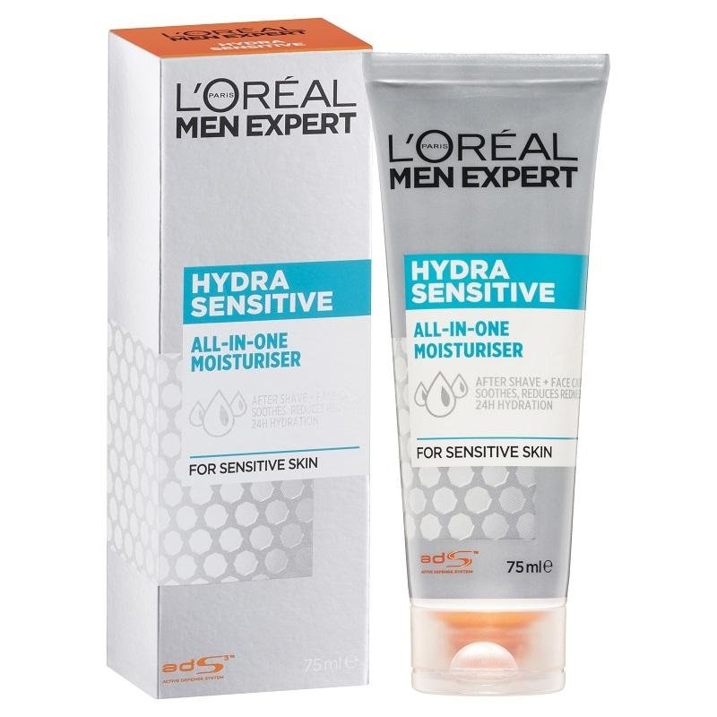 L'Oreal Men Expert Hydra Sensitive Skin All-In-One Moisturiser 75mL