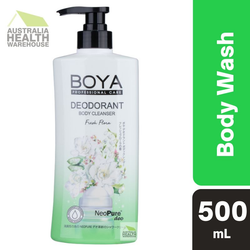 BodyWash Deodorant Cleanser Gel Boya Fresh Flora 500mL August 2025
