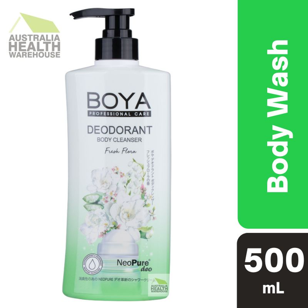 BodyWash Deodorant Cleanser Gel Boya Fresh Flora 500mL August 2025
