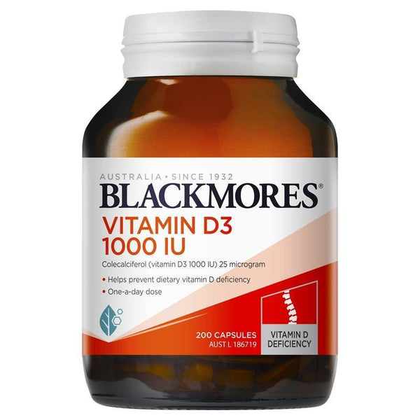 [Expiry: 06/2025] Blackmores Vitamin D3 1000IU 200 Capsules
