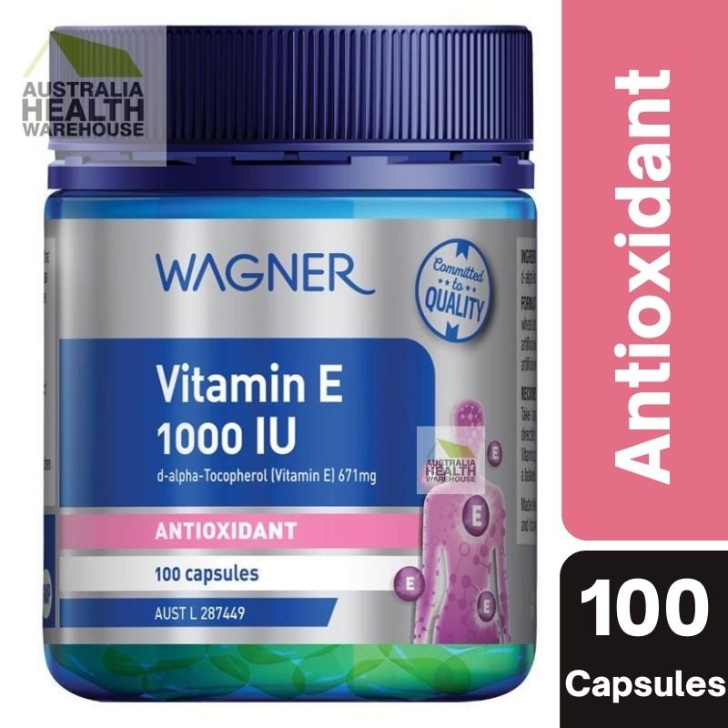 [CLEARANCE: 06/2024] Wagner Vitamin E 1000IU 100 Capsules
