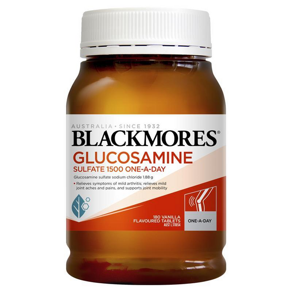 Blackmores Glucosamine Sulfate 1500 One-A-Day 180 Tablets December 2024