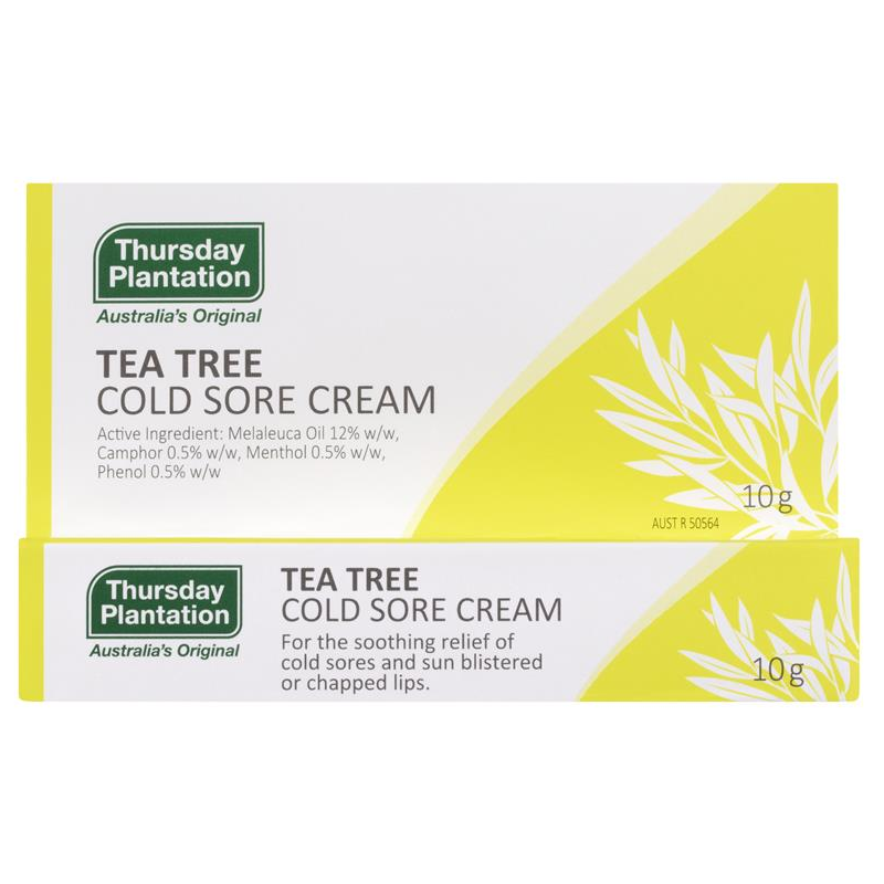 Thursday Plantation Tea Tree Cold Sore Cream 10g July 2024