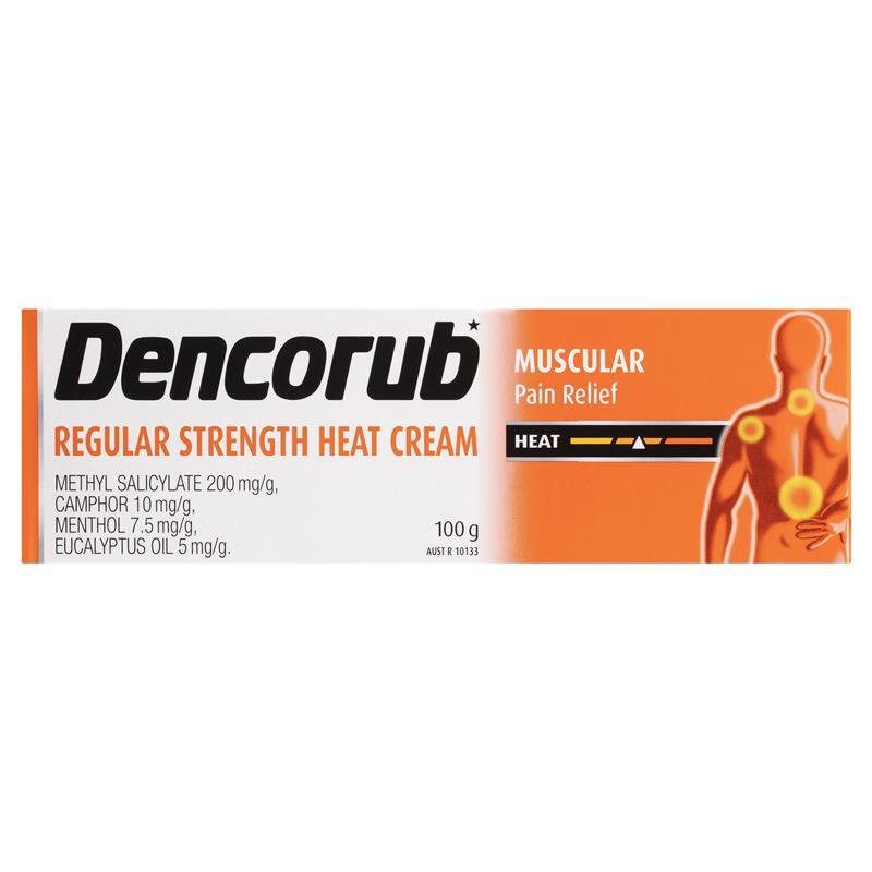 Dencorub Regular Strength Heat Cream 100g (2pcs)