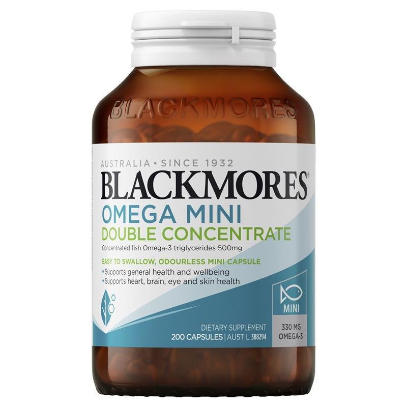 [Expiry: 02/2026] Blackmores Omega Mini Double Concentrate 200 Capsules