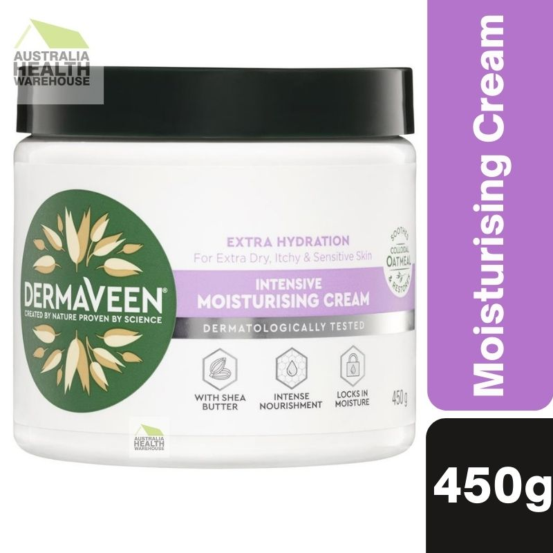 [EXP: 07/2025] DermaVeen Extra Hydration Intensive Moisturising Cream 450g