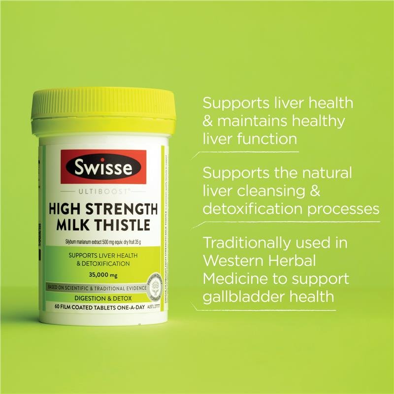 [Expiry: 06/2026] Swisse Ultiboost High Strength Milk Thistle 60 Tablets