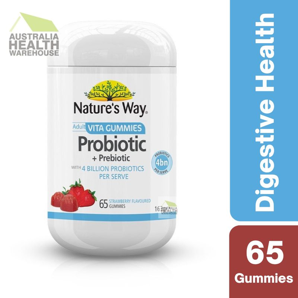 [Expiry: 03/2025] Nature's Way Adult Vita Gummies Probiotic + Prebiotic 65 Gummies
