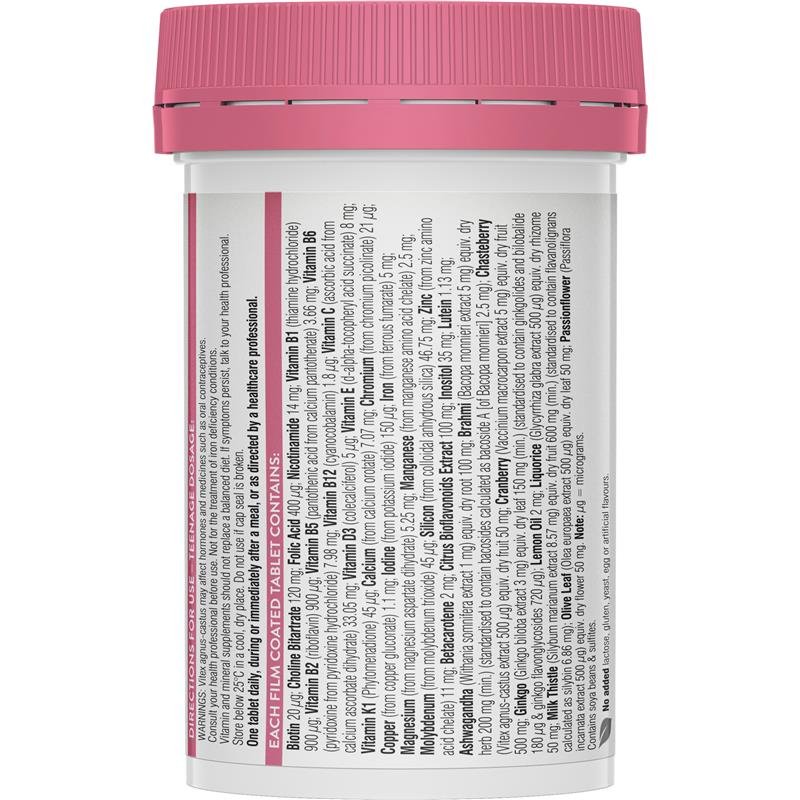 [Expiry: 05/2026] Swisse Ultivite Teenage Women's Multivitamin 60 Tablets