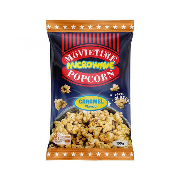 Movietime Microwave Caramel Popcorn 100g